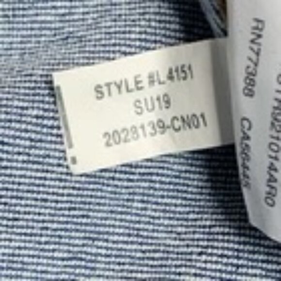 Madewell Tapered Jeans in Eastgate Wash: Button-Front Size 25 - Picture 6 of 7